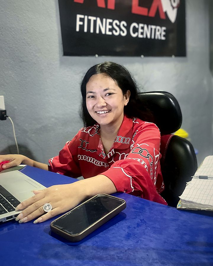 Manita Yongya, front desk at Apex Fitness Centre