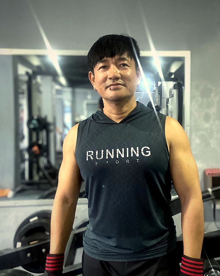 Sanju Phombo Limbu, trainer at Apex Fitness Centre